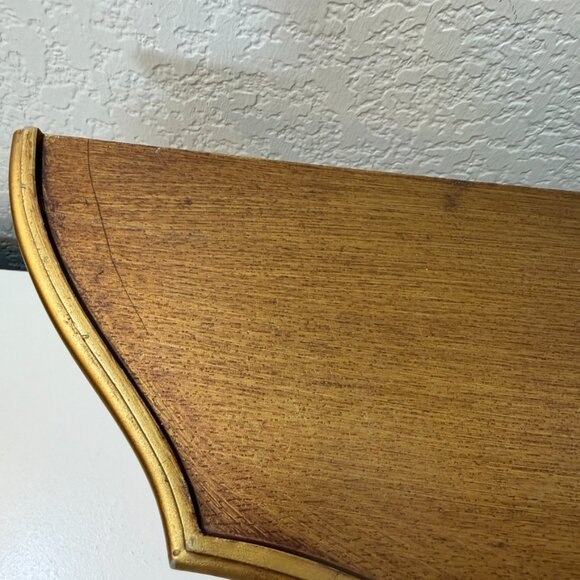 Vtg Dart Ind. Wall Shelf #3056 Gold Ornate Hollywood Regency MCM Roses Gilt USA - Picture 15 of 16